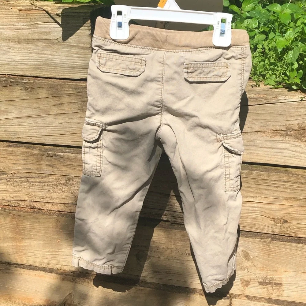 Khaki Carter’s Cargo Pants w/ pockets